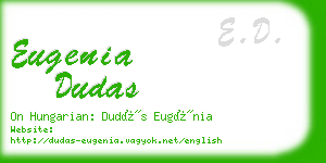 eugenia dudas business card